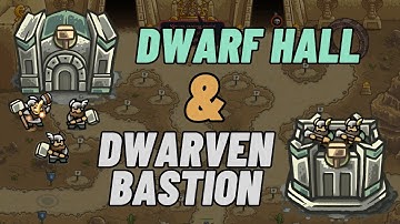 Kingdom Rush Frontiers: Dwarven Bastion & Dwarf Hall Tower Max Level vs Endless Waves of Enemies