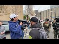 Armed  STAND OFF with NO KINGS Counter Protest in DALLAS TX