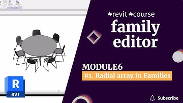 REVIT FAMILIES COURSE: Module 6 | Lesson 1. Parametric radial array | revituni.com