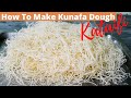 [ENGLISH SUBS] How to Make Kunafa Dough//Kataifi//Angel Hair// کنافہ کی سویاں گھر میں کیسے بنائیں
