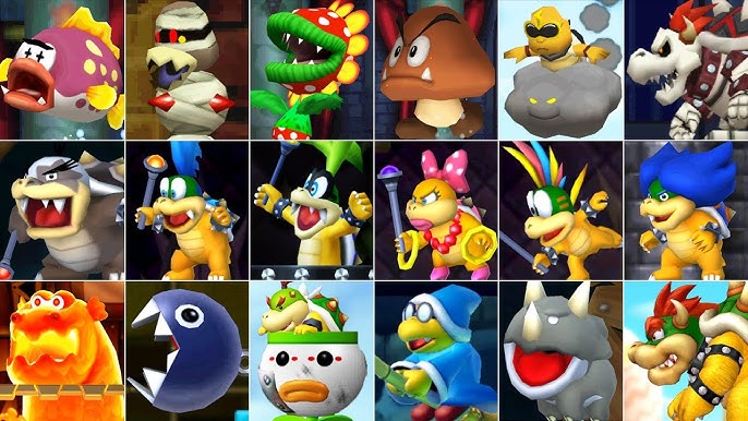 Evolution of Bowser Jr in Super Mario Games (2002-2021) 