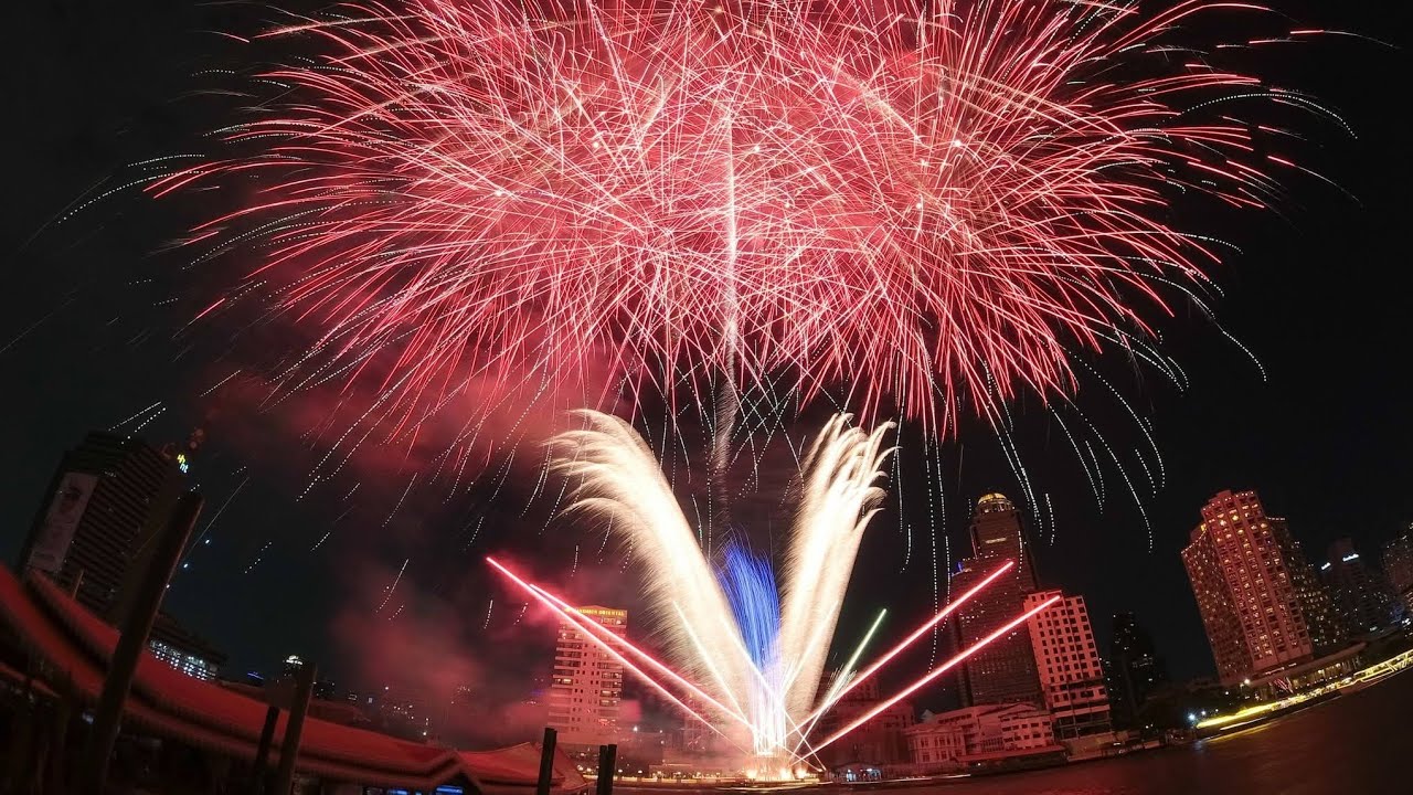 พลุกลางแม่น้ำเจ้าพระยา หน้าโรงแรมแมนดาริน โอเรียลเต็ล7ก.พ2569