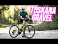 Toskana erkunden mit dem gravelbike leichter bergauf mit tq bmc basso gravel vlog