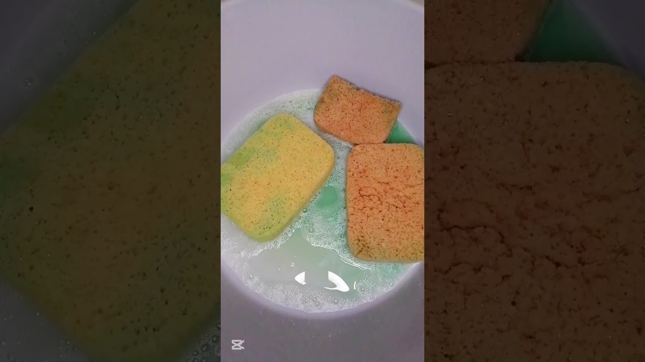 ASMR I Refreshing my pine gel and tile cleaner mix 🌲💚🧽💦