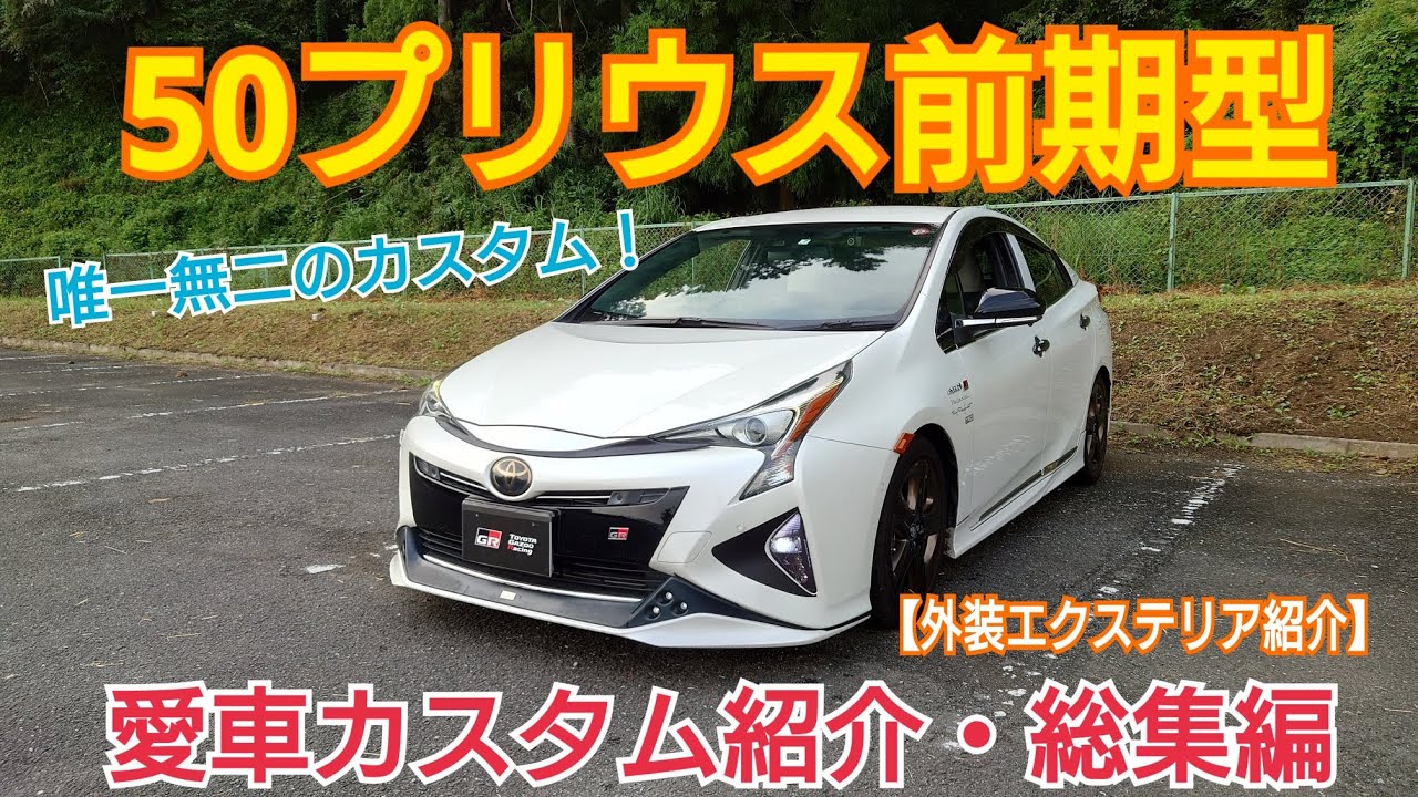 愛車紹介『高級感とスポーティーを両立したカスタム！？』50プリウス前期、外装エクステリア紹介【総集編】 - YouTube