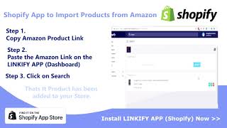 Linkify App | Amazon to Shopify Product Import | Shopify App Store screenshot 1