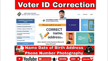 Voter ID Correction 2022 #voteridcorrection #telangana #nvsp