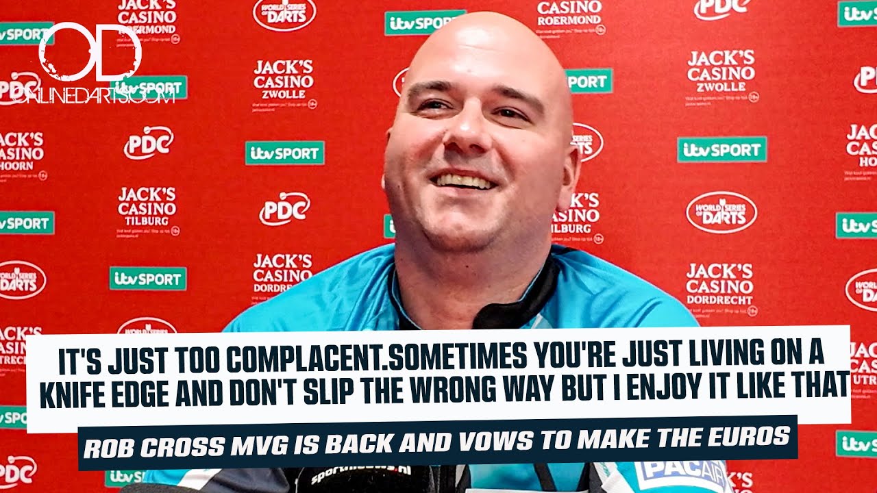 "SOMETIMES YOU'RE JUST LIVING ON A KNIFE EDGE" ROB CROSS MVG IS BACK AND VOWS TO MAKE THE EUROS