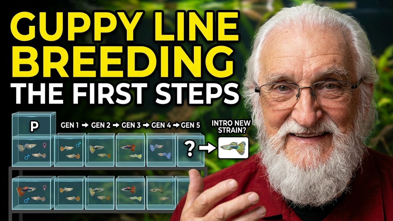 How many guppy generations before new fish?