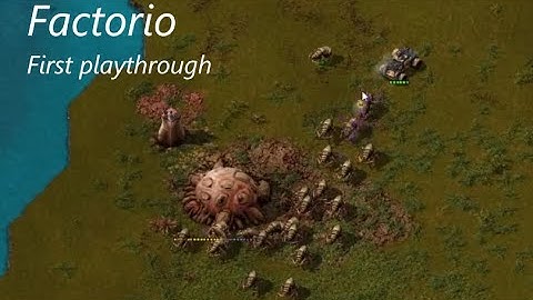 Factorio first playthrough part 1 - this base is no good