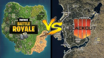 Fortnite Map VS Blackout Map – Map Size Comparison