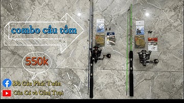 Combo cần câu tôm 🦐 giá rẻ ✅ đồ câu Sài Gòn chính hãng l Câu Cá và Cắm Trại 🏕