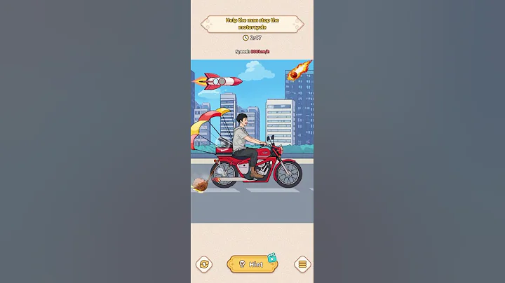Brain Puzzle Tricky Quest - Fatal Speed - Help the man stop the motorcycle #games #puzzle #braingame