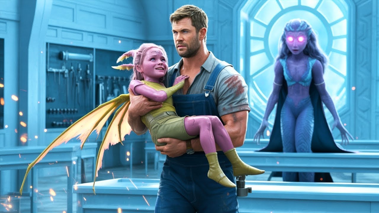 Mechaniker eines alleinerziehenden Vaters trug das verletzte Drachenmädchen - ohne zu wissen,.......