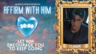 EFFORTLESS manifesting with 30 minutes of focus | HIS POV Robotic Affirmation Timer