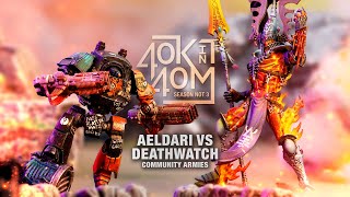 Deathwatch vs Aeldari. Community, built, painted and suffering not the alien to live. Warhammer 40k