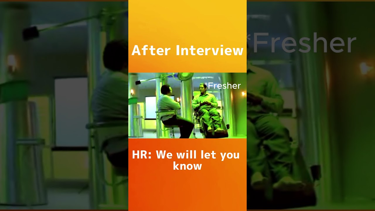 The Moment Every Fresher Dreads After an Interview 😬