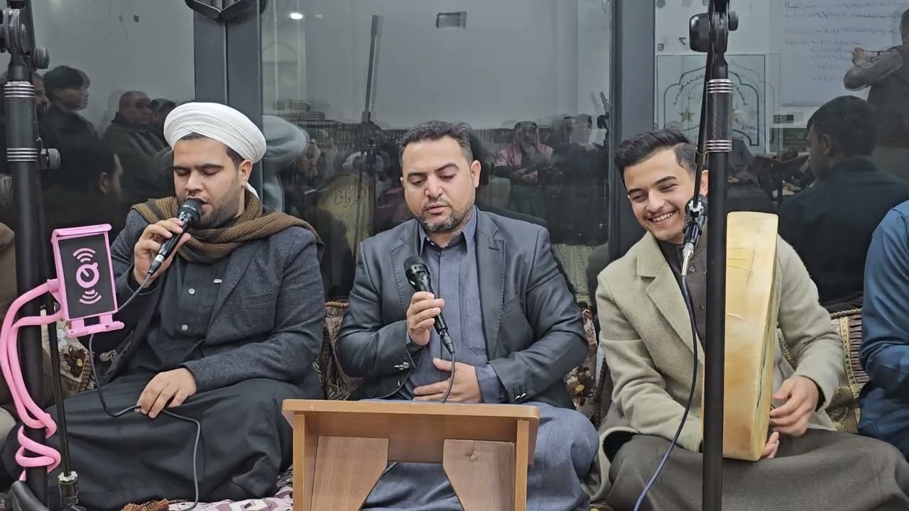 الذكر الاسبوعي في التكيه النورانيه في جامع السورجي المداح السيد صالح السبعاوي والمداح مصطفى السبعاوي