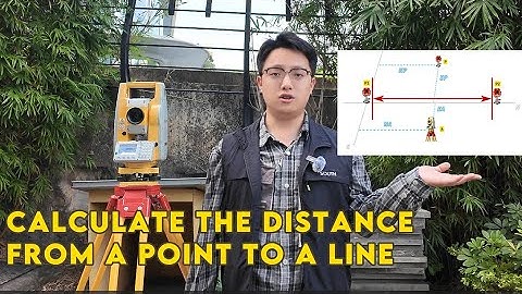 How to calculate the distance from a point to a line using SOUTH N6+ total station