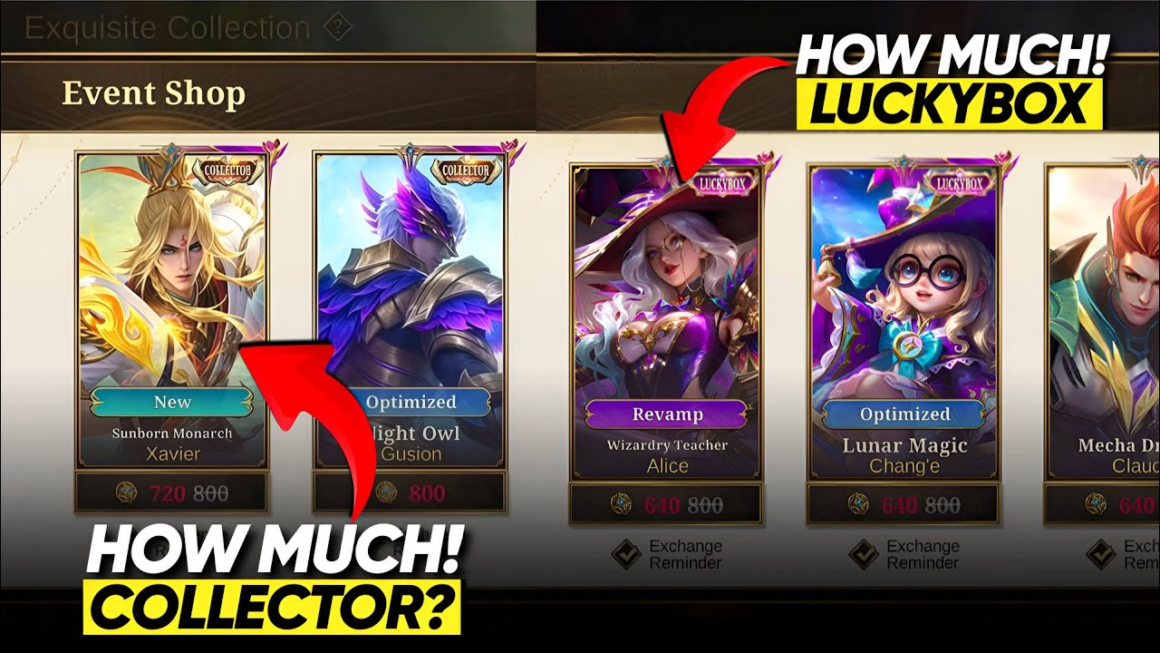 EXQUISITE COLLECTOR AND LUCKY BOX SKIN SAVING TIPS - EXQUISITE COLLECTOR EVENT GUIDE 