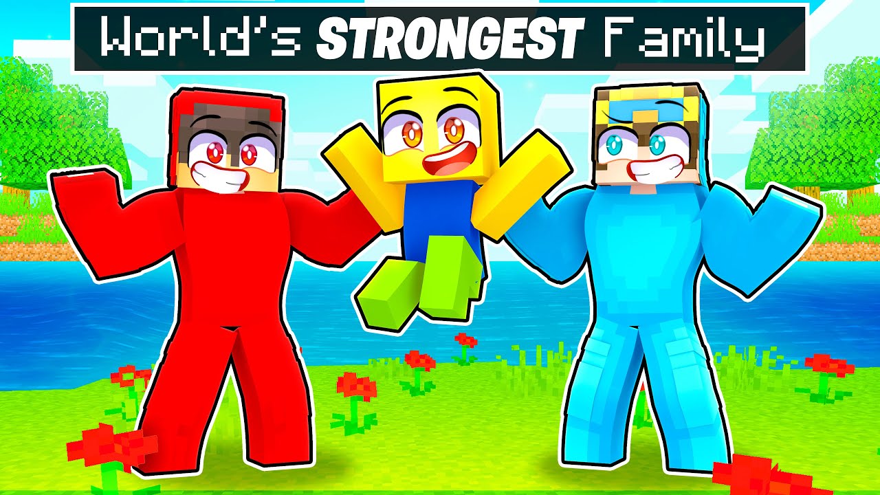 Adopted by WORLDS STRONGEST FAMILY in Minecraft!