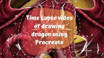 Time-Lapse Video of Drawing Dragon using Procreate | Digital Art | Simply D.I.Y