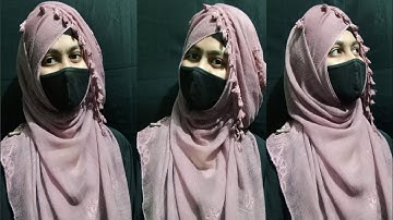 New Arabia/Pakistani/Turkish Hijab Tutorial!! New hijab style 2022!!Most beautiful hijab style ❤️❤️