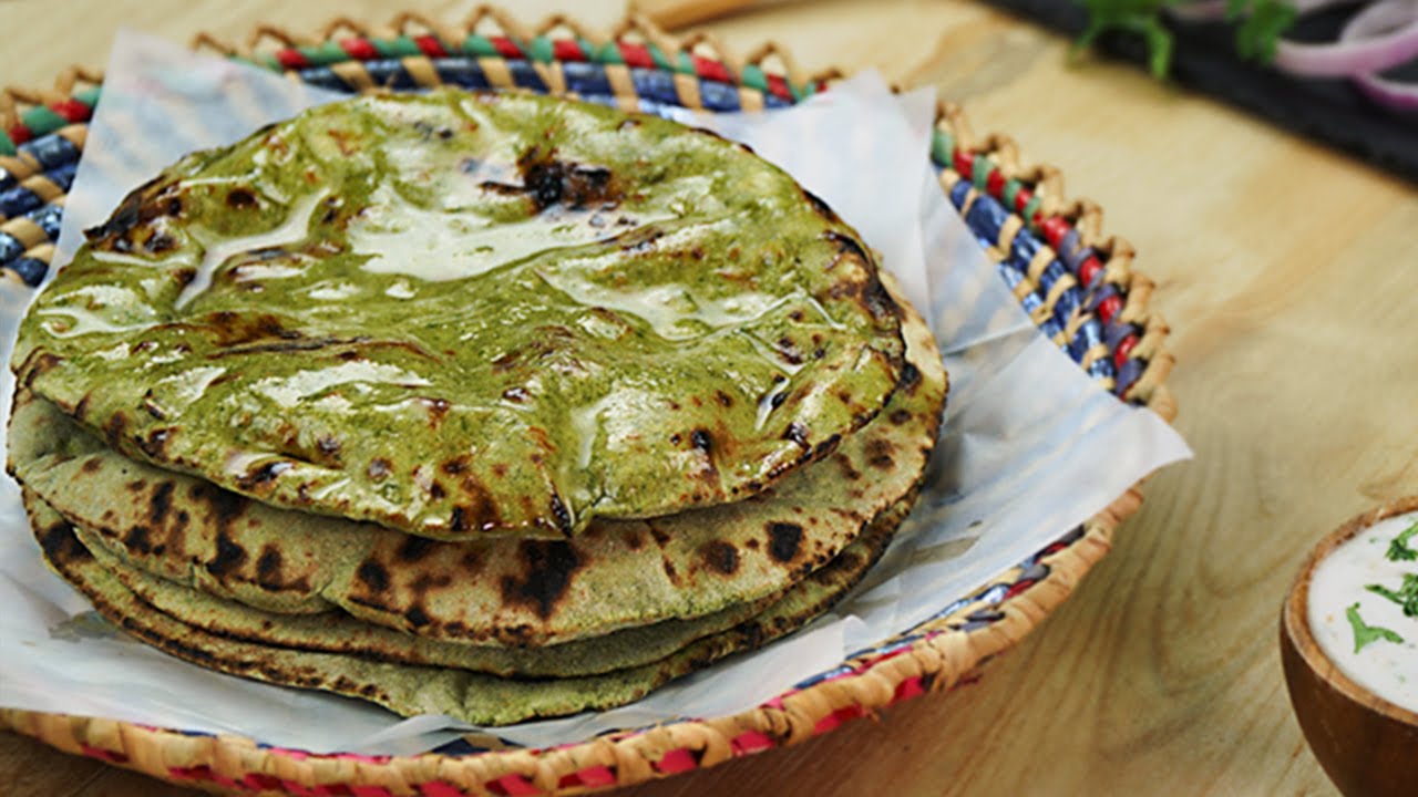 Palak Phulka / Palak Roti / Palak Chapati Recipe By SooperChef