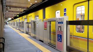 🇯🇵 Subway Ginza Line Tokyo Metro Series 1000-1121 train, Inaricho Station departure scene