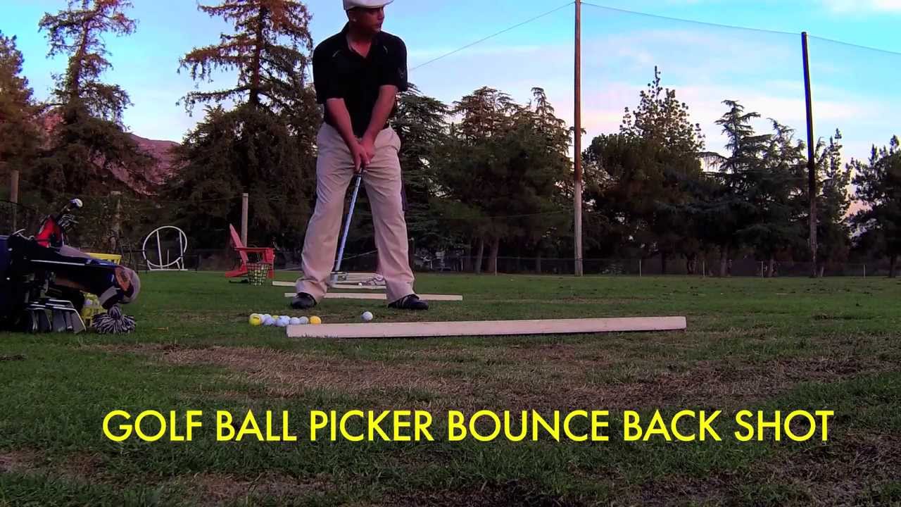 Golf Ball Picker Bounce Back Shot YouTube