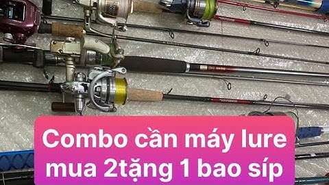 Com bộ cả bộ cần máy câu lure cá chuối cá lóc cá chẽm lu biển hàng tuyển đẹp giá bình dân 0969448688