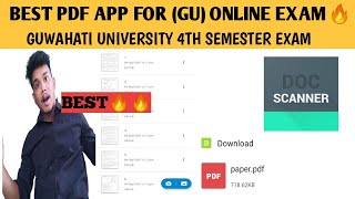 Best PDF App For Online Exam Guwahati University || Guwahati University || GU 4th Semester Exam screenshot 4