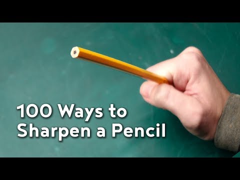 पेन्सिल धारदार करण्याचे 100 मार्ग