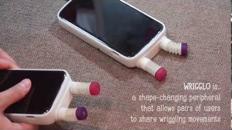 Wrigglo: Shape-Changing Peripheral for Interpersonal Mobile Communication