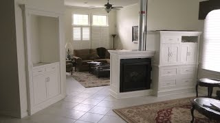 The first of several videos showing how I build custom cabinets - in this case a wall insert hutch and a room divider with a double 