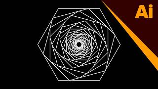 How to Create a Spiral Line Web Art in Adobe Illustrator | Geometric Design Tutorial