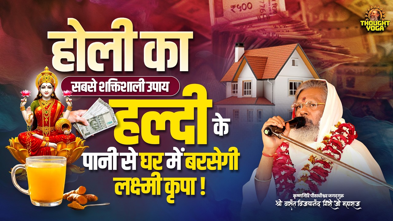 Holi का सबसे शक्तिशाली Upay– हल्दी के पानी से घर में बरसेगी Laxmi Kripa || Thought Yoga