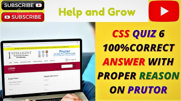 CSS || QUIZ 6 || PRUTOR || NO UFM || ANSWERS || REASON || 100% ALL CORRECT😎🤞