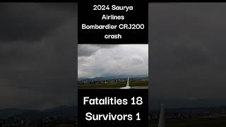 Saurya Airlines Bombardier CRJ200 crash video 😞