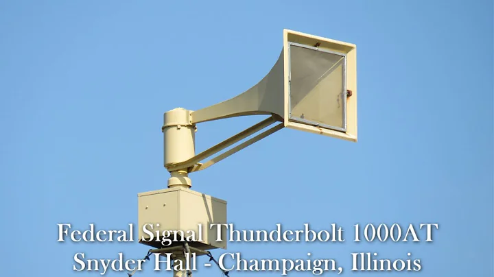 Federal Signal Thunderbolt 1000T Siren Test | Alert & Attack | Champaign, IL | 9/3/19