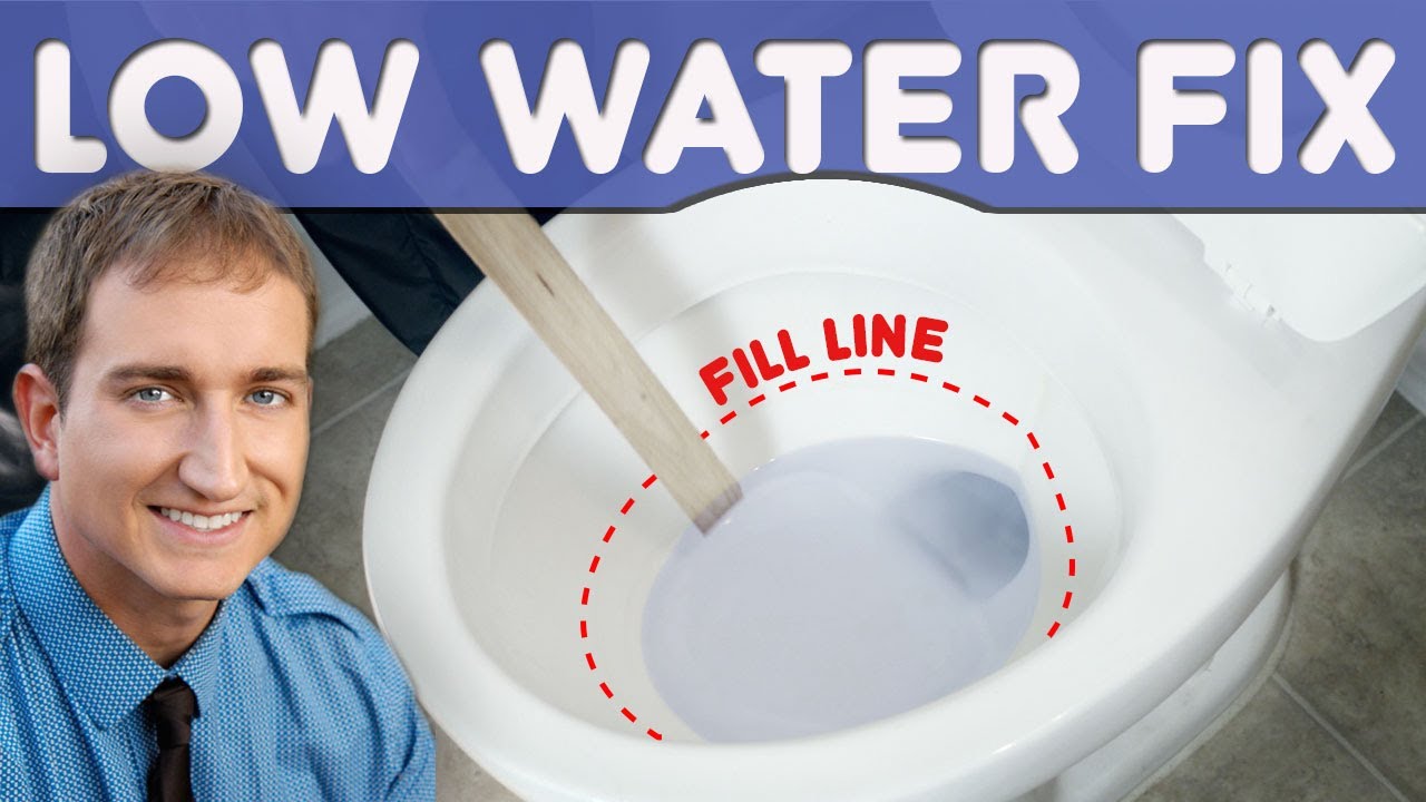 Why Is There Low Water Level In The Toilet Bowl And How to Repair - YouTube