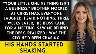Brother Mocked My 'Little Online Thing' - Until His Boss Entered My Office