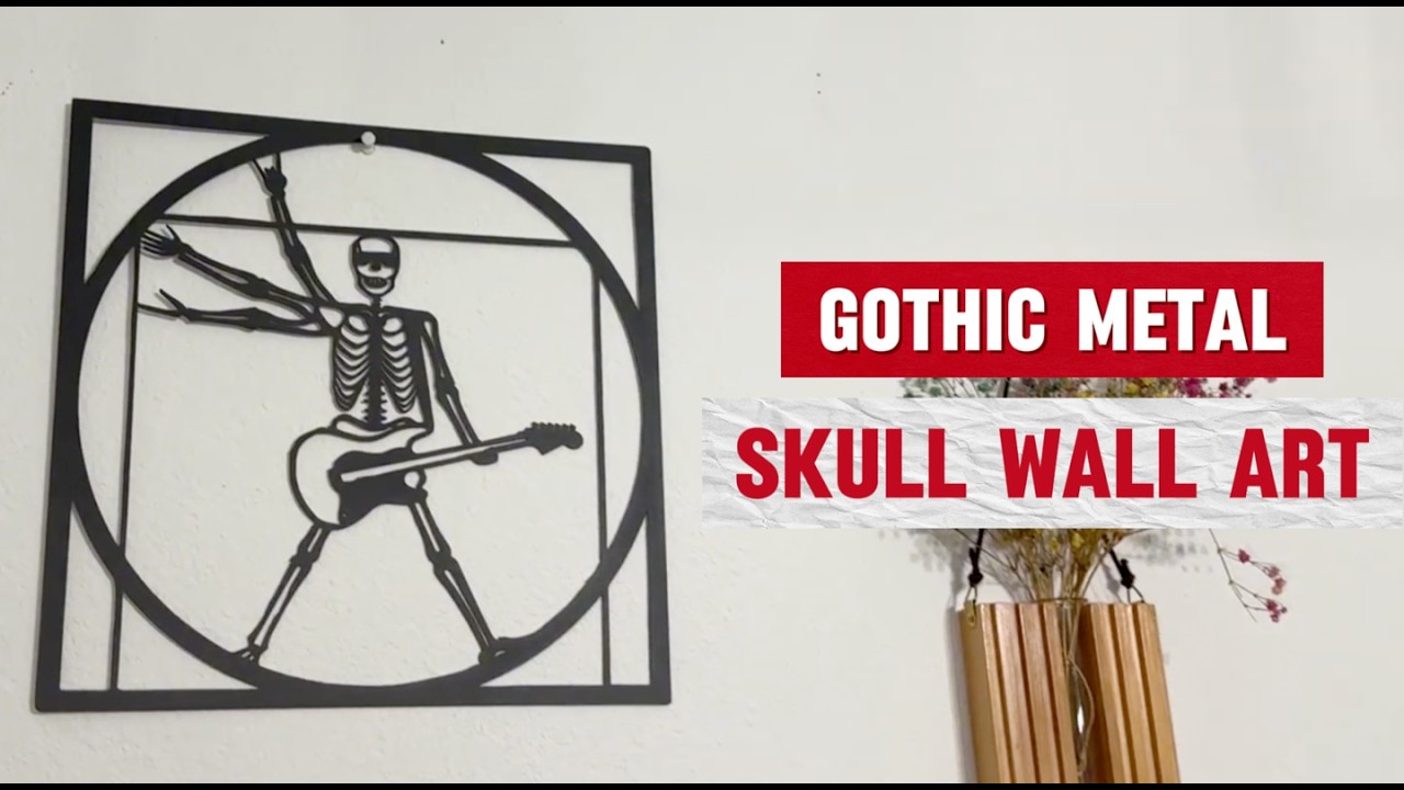 Gothic Metal Skull Wall Art Review — 11.8