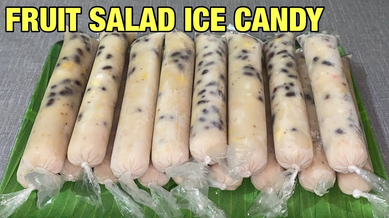 How To Make FRUIT SALAD Ice Candy Fruit Salad with Red Beans Ice Candy Recipe Ice Candy