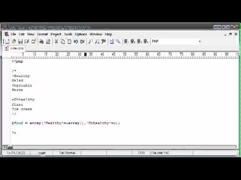 PHP Tutorial  for   Multi dimensional Arrays