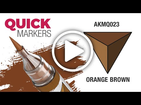 Video: AK Interactive Quick Marker AKMQ023 oranžově hnědá (Orange Brown)