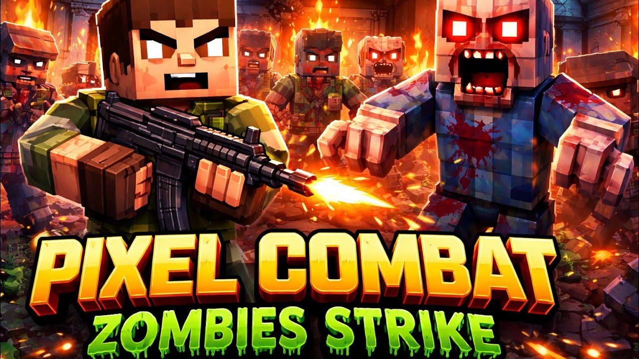 Pixel Combat Zombies Strike Gameplay – Non-Stop Zombie Action! 🧟‍♂️💥 