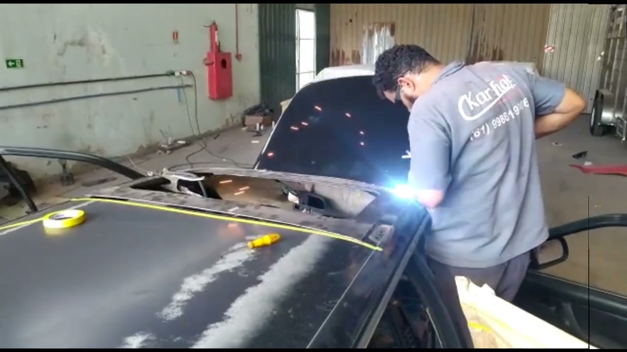 Instalação do teto solar na Suprema!! (ficou bom?)