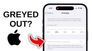How to FIX Optimized Battery Charging Greyed Out on iPhone 16
