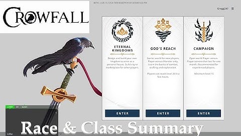 Crowfall - Crowfall Enters Beta! - Race & Class Summary (Ep. 1)